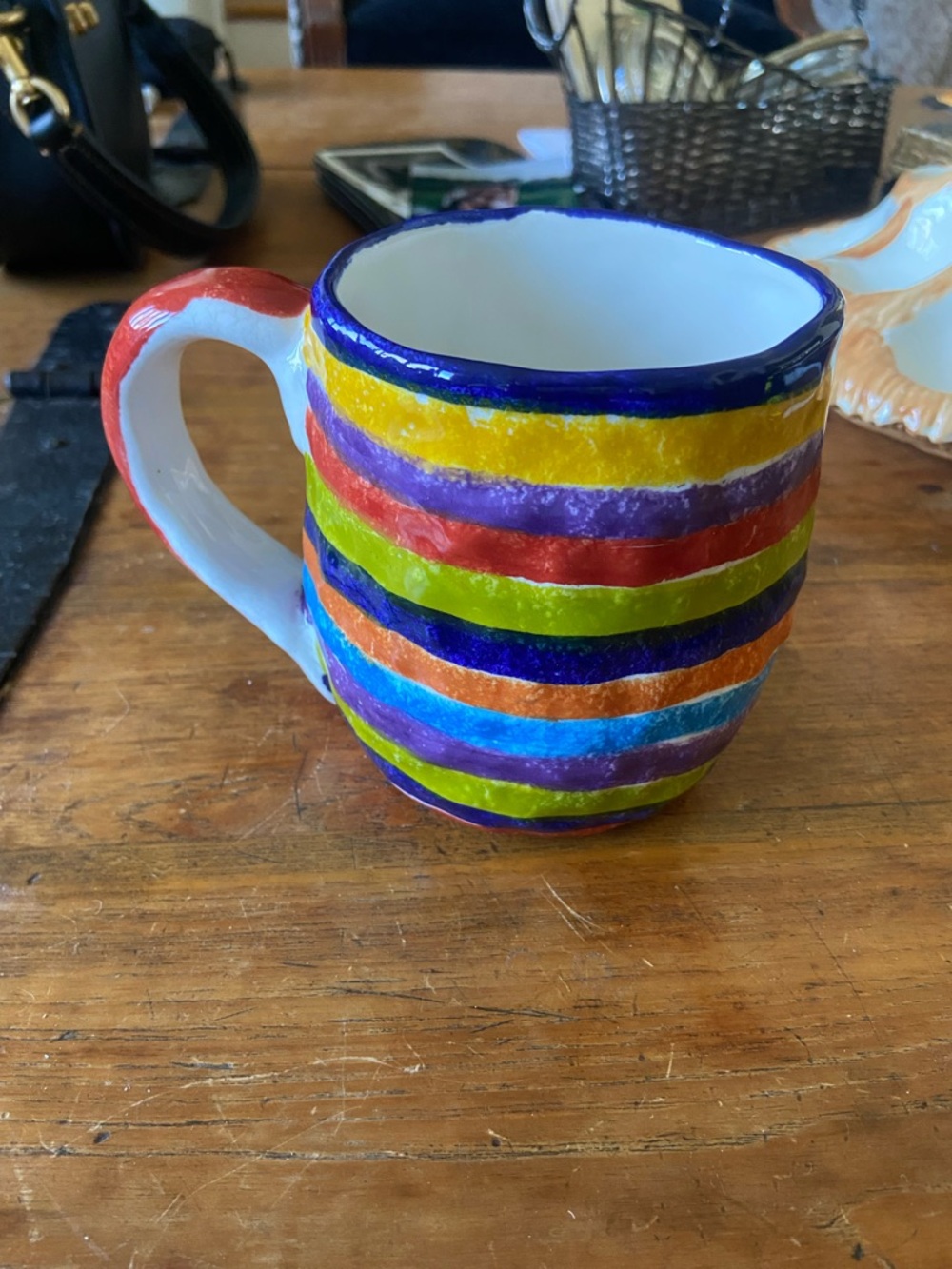 VBC Casa Ceramic Rainbow Coffee Mug